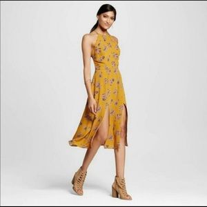 Yello/Mustard Floral Dress